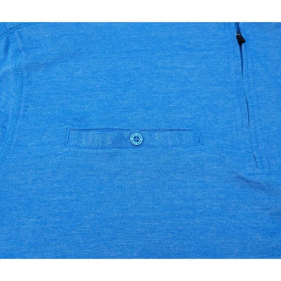 Black Clover Mens Clyde Delirium Golf Pullover 1/4 Zip XL Blue - Picture 6 of 12